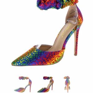 Brand new! Colorful Leopard Print Women's Heels